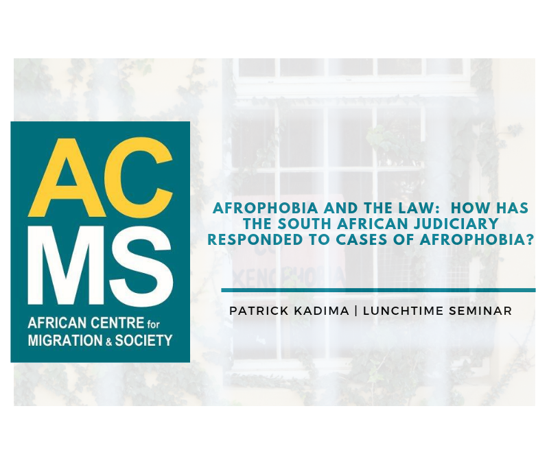 Afrophobia and the Law:  How has the South African Judiciary Responded to Cases of Afrophobia?