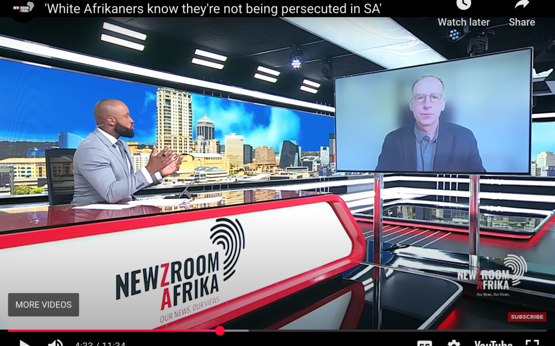 VIDEO: ‘White Afrikaners know they’re not being persecuted in SA’