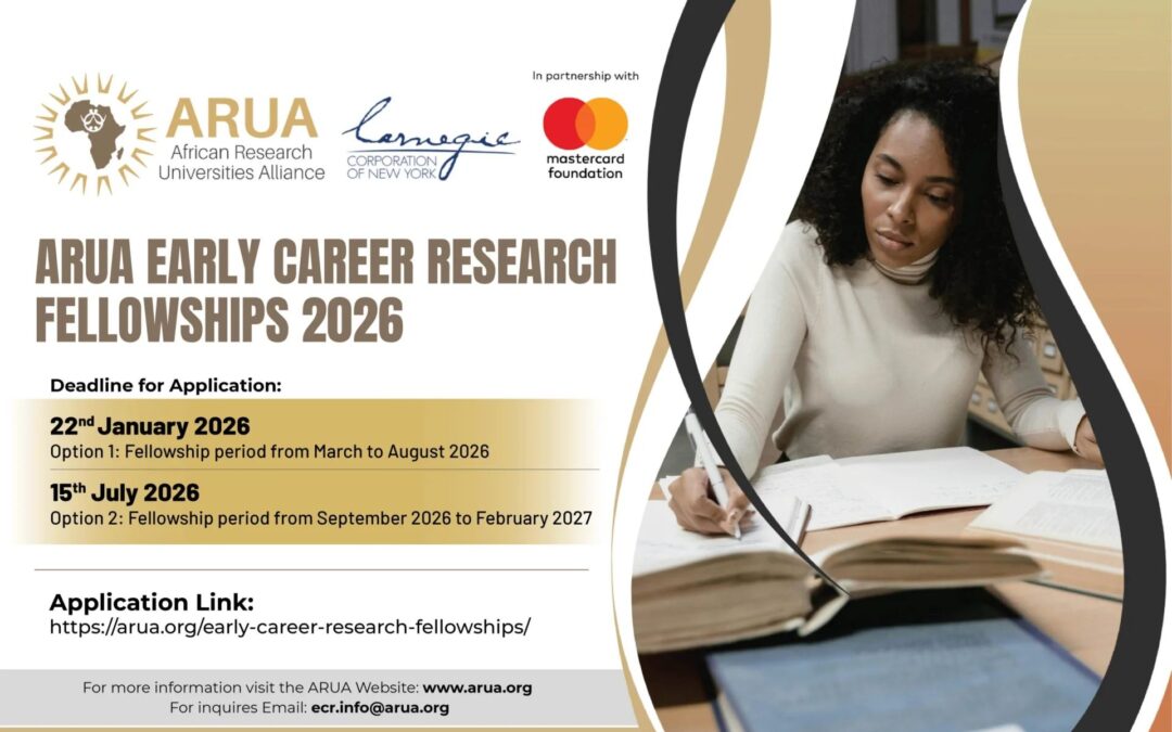 ARUA Early Career Research Fellowships Open