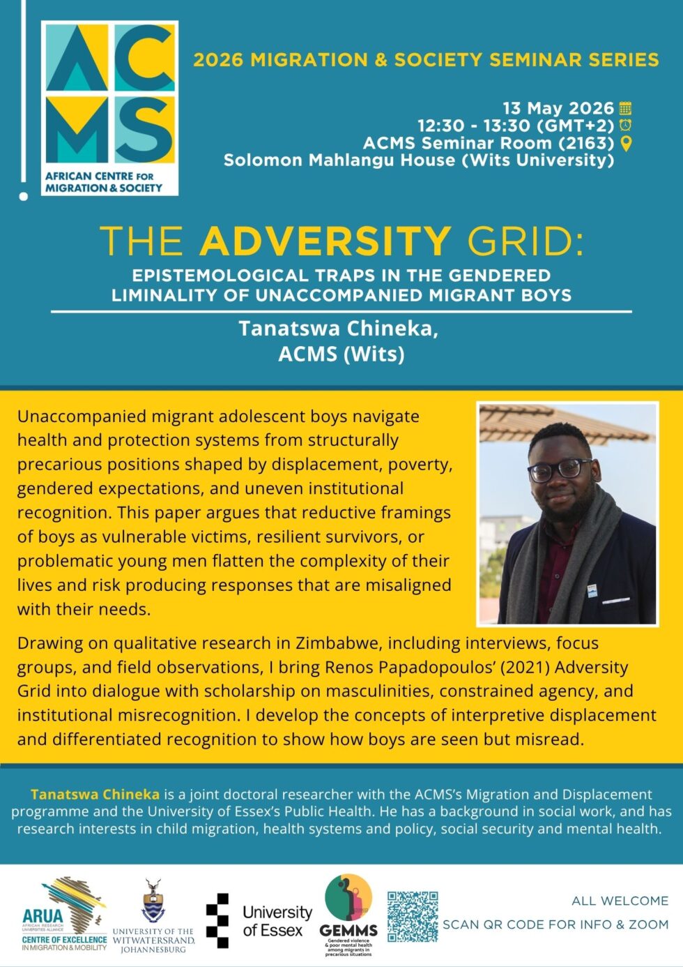ACMS SEMINAR: The Adversity Grid – Beyond Epistemological Traps