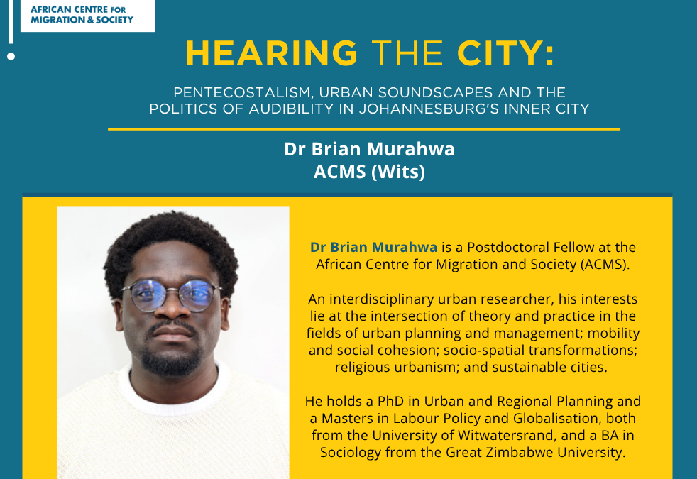 ACMS SEMINAR: Hearing the City