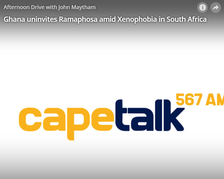 PODCAST: Ghana uninvites Ramaphosa amid Xenophobia in South Africa