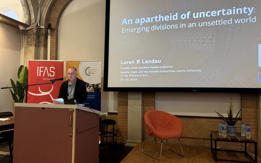EVENT KEYNOTE: Apartheid After South Africa Conference – Prof Loren B Landau